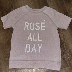Adult Pink Rosè All Day Graphic Tee